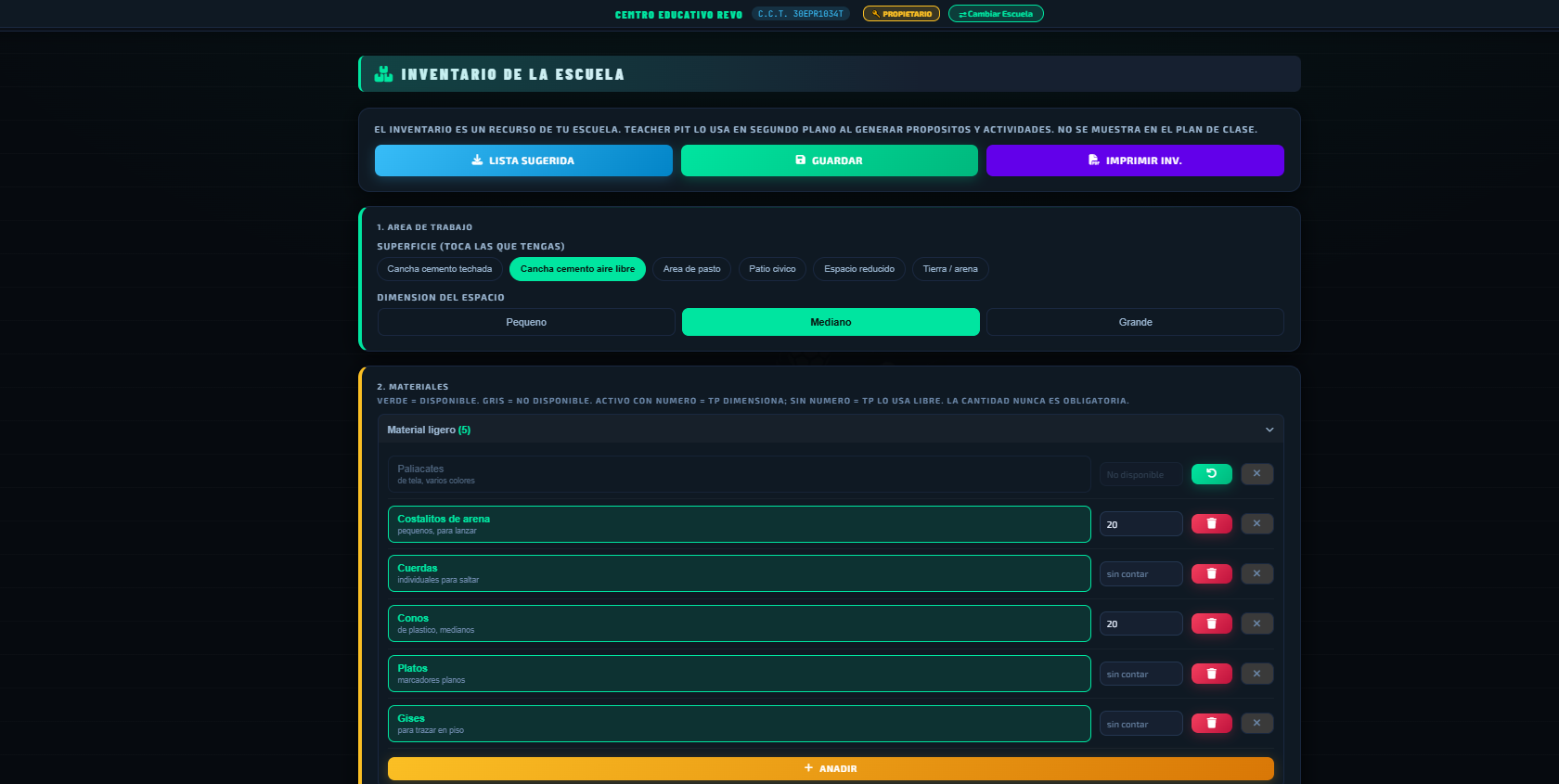 Módulo Inventario PISIEF